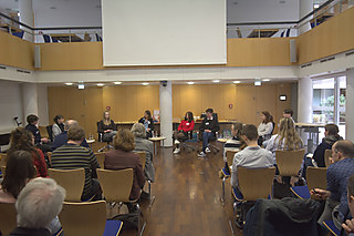 Podiumsdiskussion der Finalisten